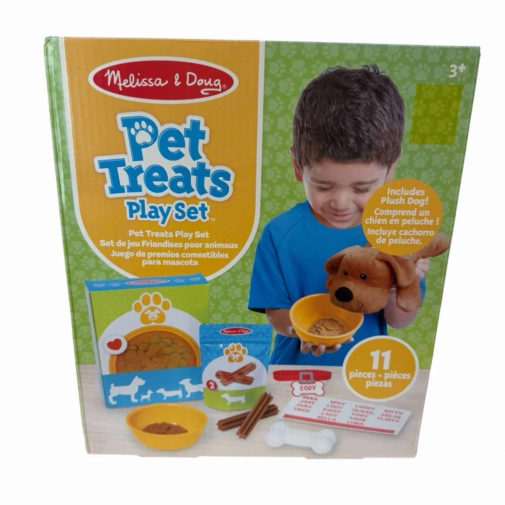 Melissa &‎ Doug Pet Treats Puppy Play Set Imaginative Play Plush Dog New In Box